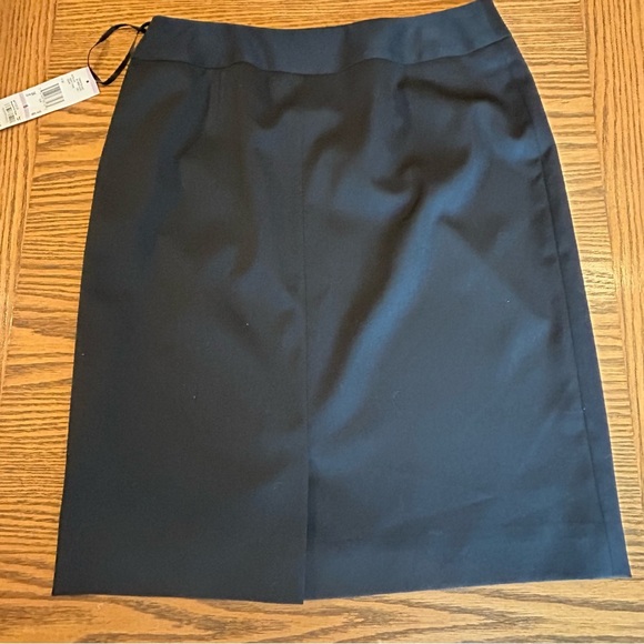 Anne Klein Classic Black Side Zip Stretch Pencil Skirt Size 6 - Picture 2 of 10